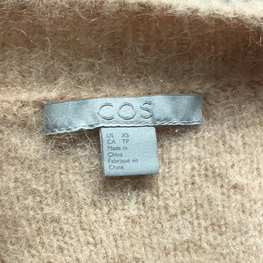 COS Soft Mohair-Blend Sweater in Light Beige - Picture 4 of 5